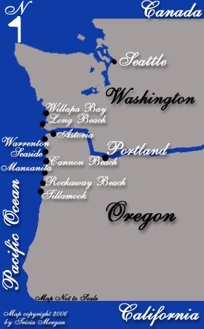 Weddings Performed from Tillamook, Oregon to Willapa Bay, Washington